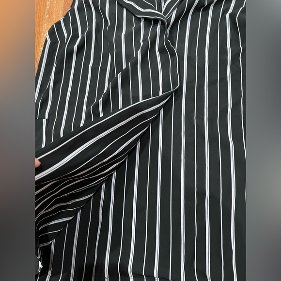 Mossimo Supply Co. Black and White Striped Blouse - Picture 7 of 11